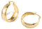 ALEXCRAFT Boucle d'oreille Creole Doré Epaisse - Femme Epaisse Creoles Or