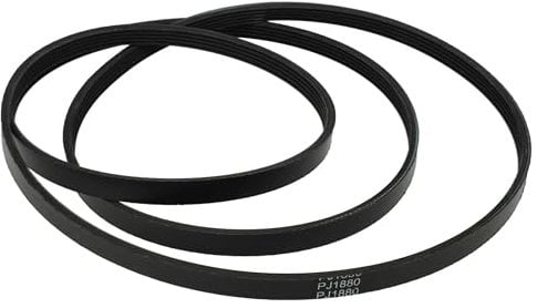 vhbw Cinghia trapezoidale compatibile con Miele T8324, T8325, T8332, T8702, T7974, T8303, T8322, T8323, T8725, T8741 asciugatrice - 188 cm nero