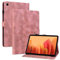 Rosbtib Coque pour Samsung Galaxy Tab S5e 10,5 Pouces 2019 (SM-T720/ SM-T725), Multi-Angles de Visualisation Housse de Protection en Similicuir avec Porte-Carte Couverture Motif Lys, Rose