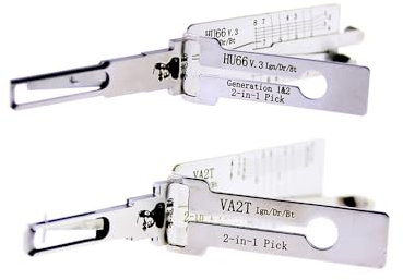 YCXNLONG Auto LiShi HU66 VA2T Outil de crochetage de serrure et de décodeur pour serrure de porte de voiture, outils de serrurier professionnel, ouverture rapide