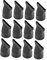 WOONEKY 12 Pezzi Presa per Asciugacapelli Beccuccio Phon Ugelli Nebulizzatori Diffusore Universale per Soffiante Asciugatrice Ugello per PC Black