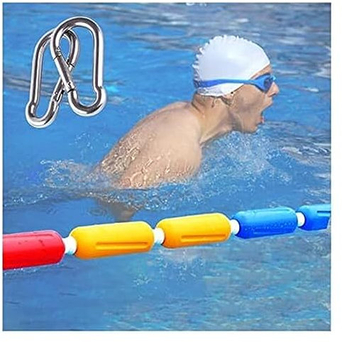 CTCOIJRN Corda di Sicurezza for Piscina e Kit Galleggiante Corsie di Nuoto Commerciali Linea cordone Galleggiante for competizioni(Dia 9cm/3.5in,1m/3.2ft)