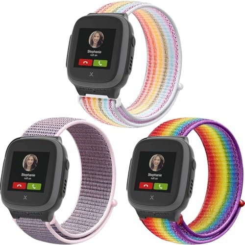 Harikiri Correa Compatible con XPLORA X5/XGO3/XGO2,Correas Infantil Repuesto Nailon con Xplora XPLORA X5 Play/XGO3/XGO2, Para Niños y Niñas