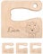 wunderwunsch® - Personalisiertes Montessori Kinder Messer mit Gravur - Sicheres Holz Baby Besteck mit abgerundeten Kanten - Geburtstag Baby Geschenk (Löwe)