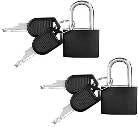 SULIUDAJI 2 Piezas Candado Maleta Viaje,Mini Candado con Llave,28mm Cerradura de Maleta, Candado con Llaves Pequeño Candado de Viaje para Mochila de Viaje Maleta Mochila Gimnasio