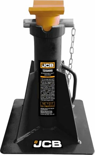 JCB 15 Tonne Car Axle Stand, 445-631mm Lifting Height, Easy Height Adjustment and Positioning, Heavy-duty, Designed to Provide Reliable Stability and Safety for Vehicles, Trucks, Bulldozers, Tractors