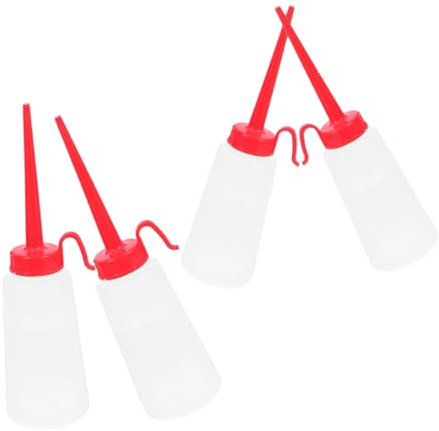 HOODANCOS 4pcs Long Nozzle Oil Brush Bottle Oil Dispenser for Kitchen Sewing Machine Maintenance