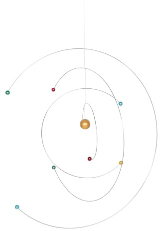 Levemolo Mobile Atom-Mobile zum Aufhängen für Decke und Wissenschaft, Raumdekoration für Klassenzimmer und Kinder, Planet für Kinderzimmer