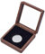 PH PandaHall Scatola Porta Orologi da Tasca in Legno Espositore per Orologi da Tasca con Coperchio in Acrilico Trasparente, Custodia per Orologio da Tasca Singolo Organizer per Orologi da Tasca