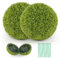 COSTWAY Juego de 2 Bolas de Topiario Artificial de Boj, Bolas de Plantas Falsas para Interior y Exterior, Bolas Topiarias Protectoras contra el Sol, Decoración para Jardín, Hogar y Bodas (50cm)
