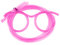 SIBOMTEX Lunettes amusantes avec paille Motif Crazy Design DIY Silly Transparent Amusant Élégant Dessin animé pour enfants Fête à la maison Vacances