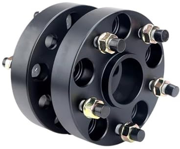 Spurplatten Für Dodge Für Ram 1500 2 Stück 25/30/35/40mm PCD 5x139,7 CB 78,1mm Rad Spacer Adapter 5 Lug Anzug M14x1,5 Distanzscheiben Auto(2Pieces 45mm Black)