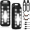 YUFFQOPC 2 Pcs LED Sicherheitslicht-Lauflicht, LED Clip Lampe, USB Aufladbar Lauflampe Sport, Blinklicht für Kinder Schulranzen Nachtläufer, Campen, Wandern, Laufen