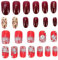 CANIGHT 48 Faux De Noël Avec Couverture Complète Pour Manucure Et Nail Art