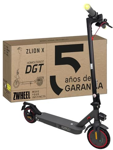 ZWHEEL ZLIONX | Patinete Eléctrico Adultos Homologado DGT - 700W MAX, 30km Autonomía, Intermitentes, Ruedas 8.5 Antipinchazo - Frenos de Disco y Eléctricos - App, Pantalla, 4 Velocidades