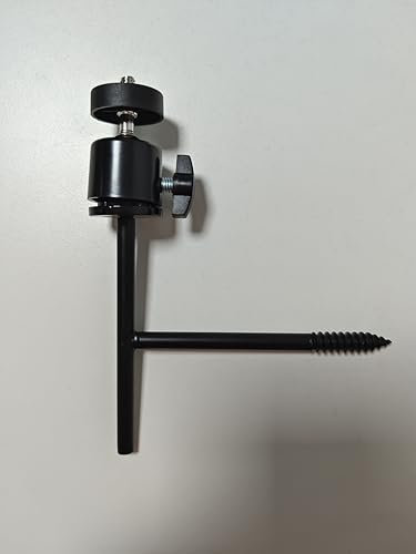 Acuxiaza 4 Stück Wildkamera Halterung, Wildkamera Baumschraube Halterung, 360° Verstellbar Universal Gewindeanschluss 1/4''-20, Haltbare Baumhalterung für Solarpanel, Jagd und Überwachungskamera