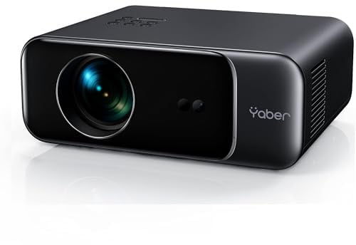 Yaber Beamer mit Akku, JBL Dolby Audio Nativer 1080P Projektor, WLAN 6, Bluetooth, Autofokus und Trapezkorrektur, Full HD für Heimkino den Außenbereich (Android/iOS/TV)