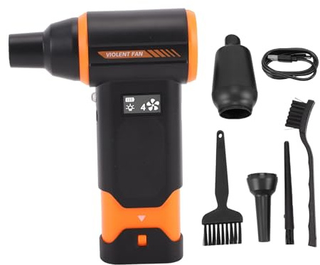 Fafeicy Electric Air Duster 4 Gear Adjustable 130000RPM Cordless Fan Blower Vacuum Cleaner Home Car Outdoor