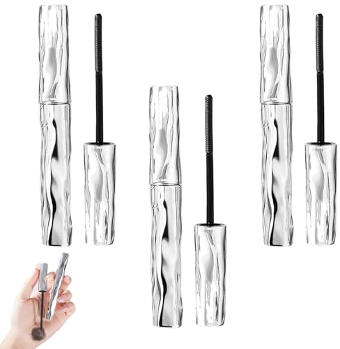 Eyelash Primer,Tubular Eyelash Primer, Natural and Non - smudged, Waterprooflong Curling Mascara, Iron Wand Mascara (3Pcs)