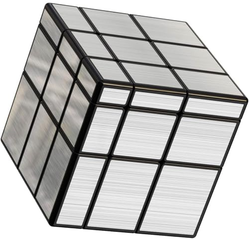Logica Giochi - Cubo Magico 3x3 Cubo Specchio - Puzzle logico - Cubo modificato - Speedcubing - Versione argento - Giochi intelligenza