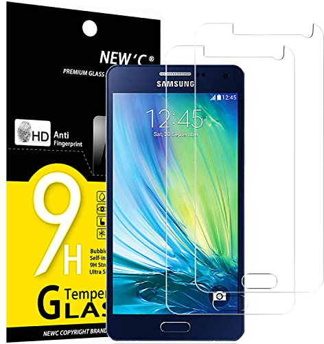 NEW'C 2 Stück für Samsung Galaxy A5 2015 für Panzerglas, Frei von Kratzern, 9H Härte, HD Displayschutzfolie, 0.33mm Ultra-klar, Ultrabeständig