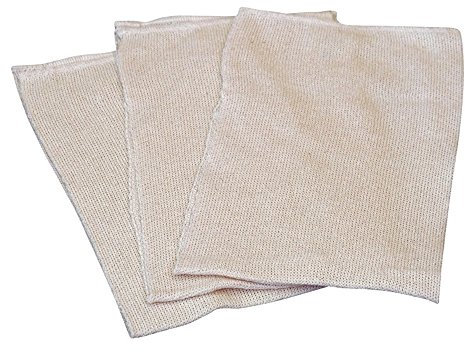 Disana Bouretteseiden-Einlage 100% Bourette-Seide, 3er Pack, natur, 15x24 cm
