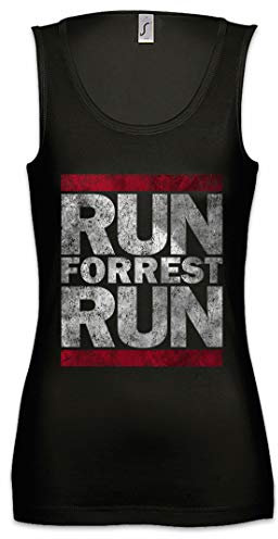 Urban Backwoods Run Forrest Run Damen Frauen Tank Top Shirt Schwarz Größe M