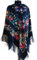 All 4 Decor Schönes Blumenmuster, Lilie, slawischer, russische Art schal, Tuch, Wollmischung