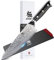 KYOKU Cuchillo de chef Shogun Series japonés VG10 con núcleo de acero martillado con hoja de Damasco de 8 pulgadas, con funda y estuche