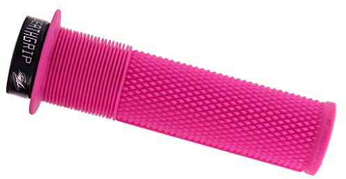 Dmr Deathgrip MTB Mountain Bike Cycle handle bar grips Pink Flanged Lock on Thin Soft