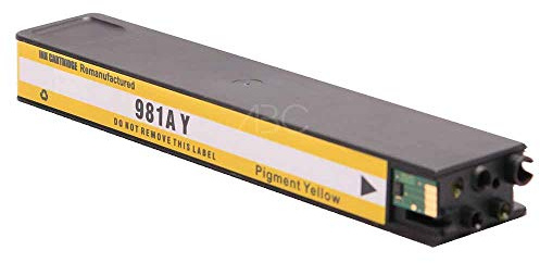 ABC Kompatible Druckerpatrone für HP 981X Gelb für HP Pagewide Enterprise Color 550 Series 556dn 556dna 556xh 556xha HP Pagewide Enterprise Flow MFP 580 586 586dn 586dna 586f 586fda 586z 586z