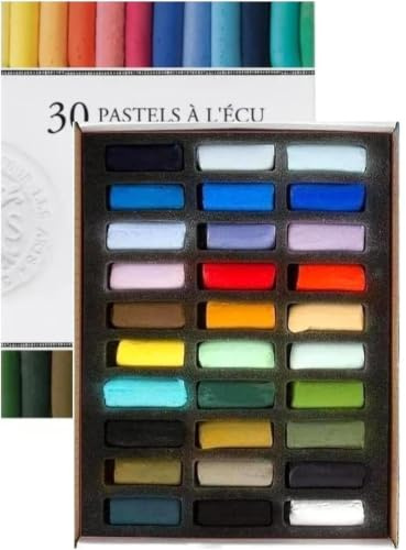 Sennelier Soft Pastel Cardboard Box Set - 30 Half Stick Set Bord de Mer, Plein air, Landschaften setzen,Pastel Extra Fine - Artistic Quality (France Import)