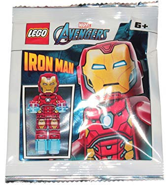 Blue Ocean Super Heroes Iron Man Minifigure Foil Pack Set 242002 (Bagged)