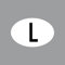 GreenIT 4061963088609 Sticker L Small Country Identification Plate 8 cm
