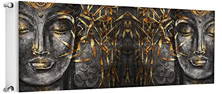 TMK ArtDeko Heizkörperabdeckung Magnetisch Dekorativer Sichtschutz Energiesparend 160x60 Magnet Heizkörperabdeckung, Heizkörperverkleidung, Frau Art