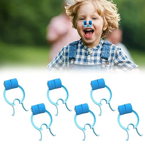 Nasenklammer Nasenstöpsel Nasenclip Stop Nasenbluten Clips Nase Nasenstopper Clips Kunststoff Schaum Nose Clips für versehentliche oder Notfallsituationen,6 Stück