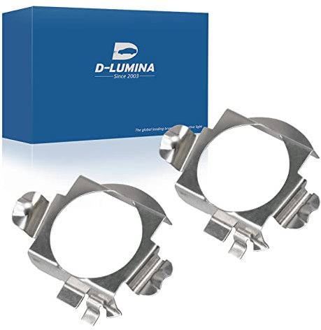 D-Lumina H7 Porta adattatore per lampadina a LED H7 Fermi Clik Socket Base adatta per Mercedes Benz VW CC, confezione da 2 porta adattatori H7