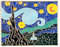 Fopytu Van Gogh Peintures Broche Calme Étoiles Ciel Lune Lune Nocturne Broches Broches Romantiques Badges D'épingle Arbre pour Les Sacs De Vêtements Accessoires Artisanat