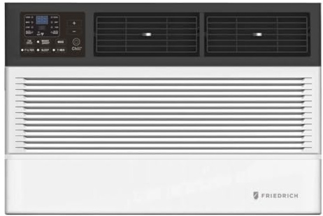 Friedrich CCW15B10B Chill Premier Smart Air Conditioner Wall & Window Unit, WiFi Mobile Control, White, Cooling Capacity (15,000 BTU)