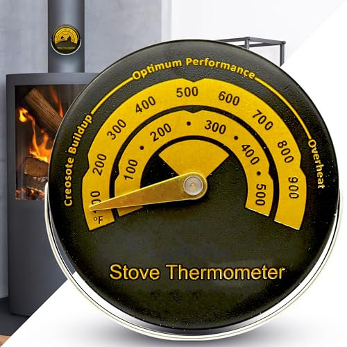 1pk Log Burner Thermometer Magnetic | Magnetic Stove Thermometer | Stove Thermometer Log Burner | Wood Burner Thermometer Magnetic | Wood Burning Stove Thermometer | Stove Pipe Thermometer