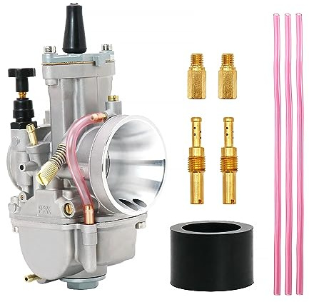 PWK 21mm Vergaser Motorrad Power Jet Carb Racing Performance Universal für 50cc bis 100cc Pit Dirt Bike Motocross Enduro On/Off Road ATV Quad Roller (21mm)