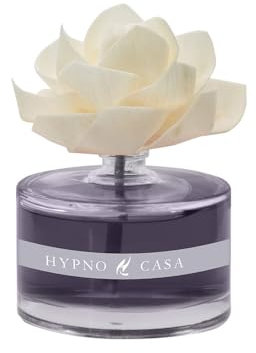 HYPNO CASA - Cofanetto Regalo con Diffusore di Fragranza Profumata per Ambiente con Fiore - 60ml (Orchidea nera)