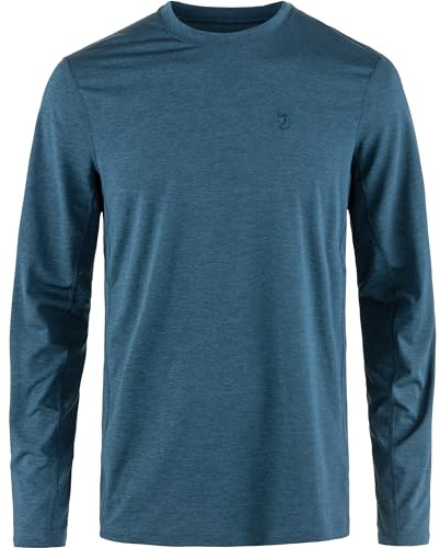 Fjällräven Herren Abisko Day Hike LS T-Shirt, Indigo Blue, XS