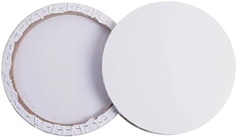 HOODANCOS Runder Malrahmen Baumwolle Gespanntes Künstlerleinwand Öl Und Acrylmalerei Für DIY-projekte Und Kreative Kunstwerke