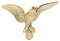 KONTONTY Eagle Flag Pole Topper Aus Langlebigem Dekorativer Fahnenmast Kopf Für Garten Und Außenbereich Einfache Installation Für Schöne Flaggenpräsentation