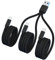 Câble de charge USB 2.0 Type-A mâle vers 3 micro USB mâles Câble de charge Répartiteur d'alimentation Cordon adaptateur 3 en 1 USB 2.0 USB-A mâle vers 3 micro USB Câble de charge pour trois appareils