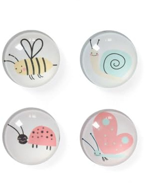 Magnet-Set Insekten, 4-TLG., Kunststoff/Glas