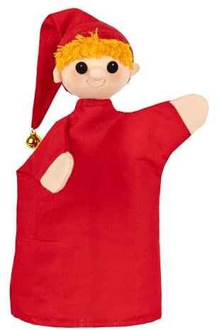 Marionette Märchenfigur Handpuppe Kasper 26 cm, Mehrfarbig, für Kasperletheater
