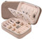 Dajasan Reise Schmuckkästchen, Klein Schmuckaufbewahrung, Schmuckschatulle für Damen, Samt Schmuckbox, Schmuck Geschenk Box für Frauen, Mädchen, Mutter, Kinder, Oma (Khaki)