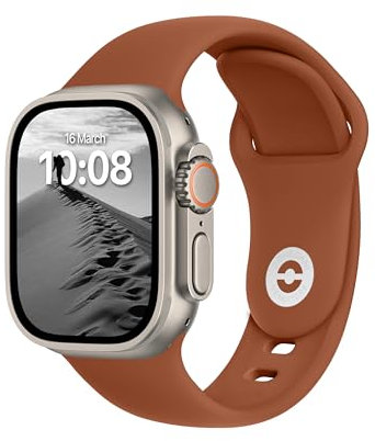 ELETTRONEO SB Cinturino per Apple Watch Ultra 3 2 49mm, Serie 11 10 46mm, 9 8 7 45mm 41mm, SE 6 5 4 44mm 40mm, 3 2 1 42mm 38mm Donna Uomo Band Bracciale Sport Silicone, Spezie Arabe
